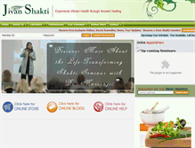 Tablet Screenshot of jivanshakti.com